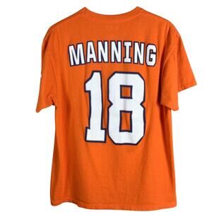 Denver Broncos Peyton Manning 18 NFL Football Shirt Orange L